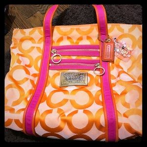 Coach Poppy Glam tote